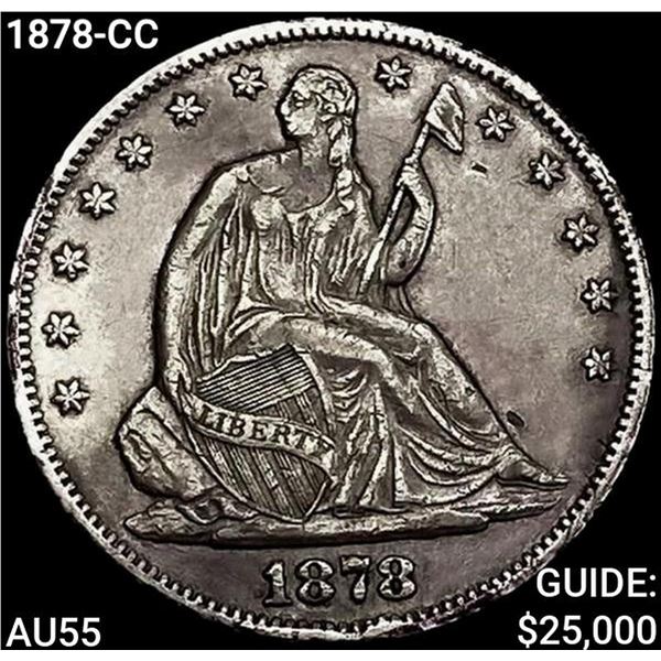 1878-CC Seated Liberty Half Dollar HIGH GRADE