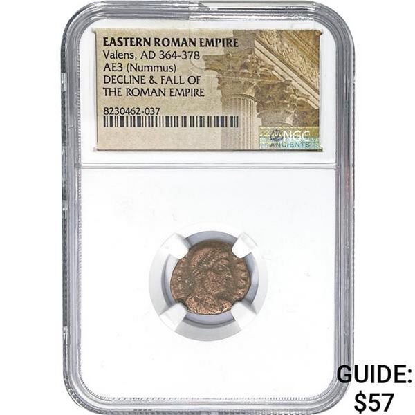 East Roman Valens AD 364-378 AE3 Nummus