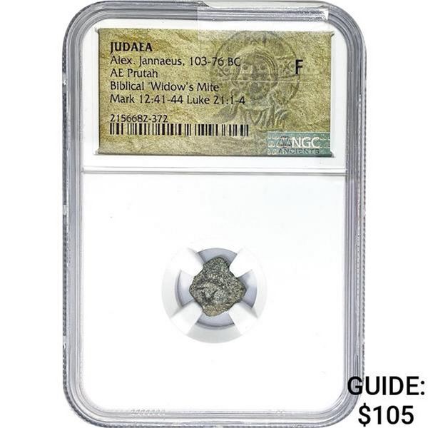 Judaea Alex. Jannaeus 103-76 BC AE 'Widow's Mite'