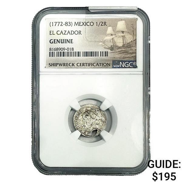 [1772-83] Mexico 1/2 Real El Cazador