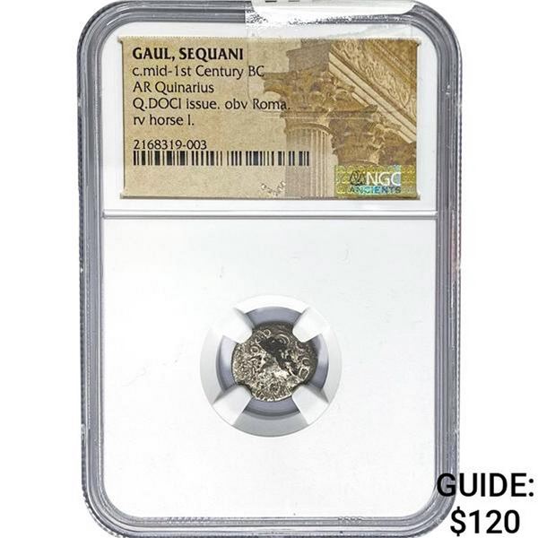 Gaul, Sequani c.mid-1st Cent. BC Silver Quinarius