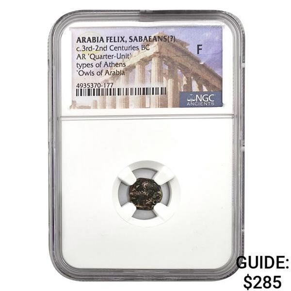 Arabia Felix 3rd-2nd Century BC Silver Eighth-Unit