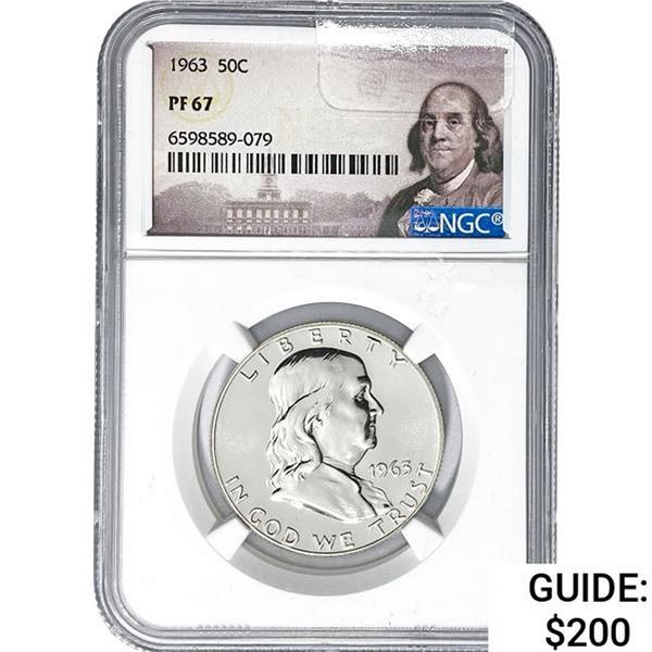 1963 Silver Half Dollar NGC PF67