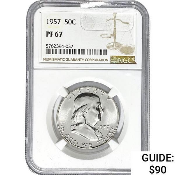 1957 50C NGC PF67