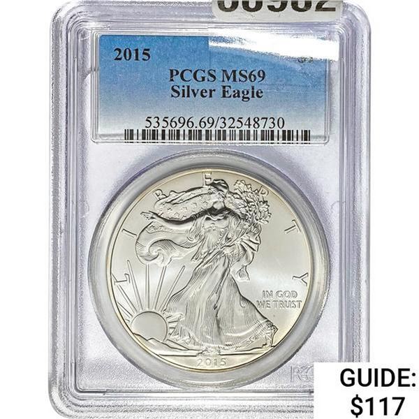 2015 Silver Eagle PCGS MS69