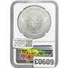 Image 2 : 2020 Silver Eagle NGC MS70