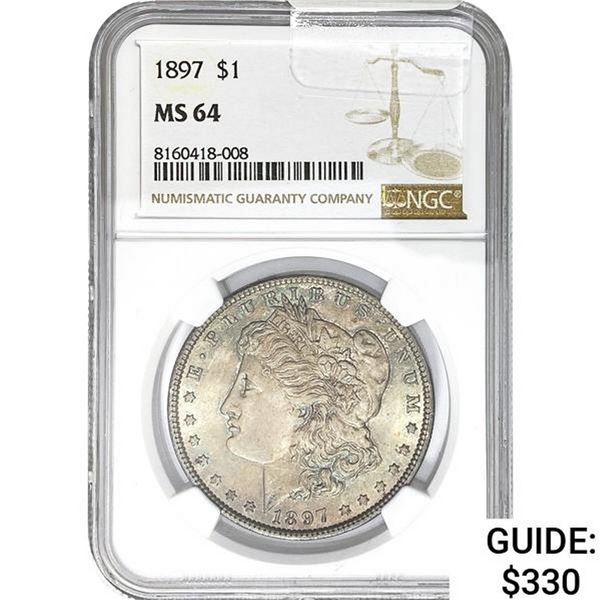 1881 $1 Morgan Dollar NGC MS64