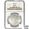 Image 1 : 1880 S$1 Silver Morgan Dollar NGC MS62