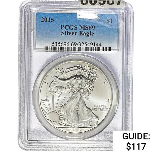 2015 Silver Eagle PCGS MS69