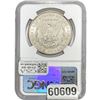 Image 2 : 1889 S Morgan Dollar NGC MS 63