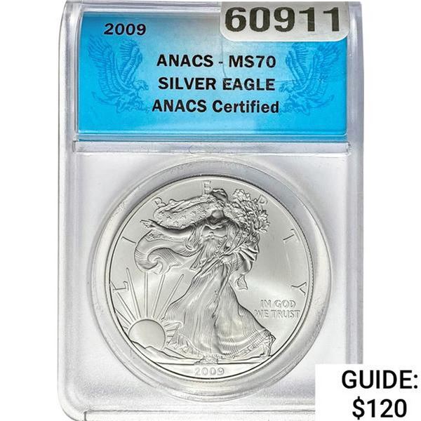 2009 Silver Eagle ANACS MS70