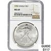 1992 Silver Eagle NGC MS69