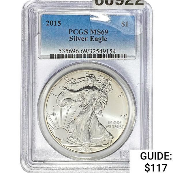 2015 Silver Eagle PCGS MS69