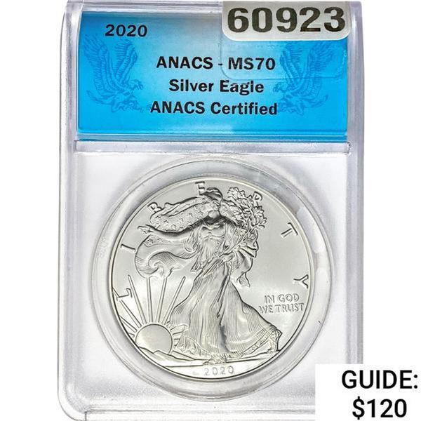 2020 Silver Eagle ANACS MS70