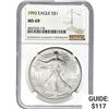 Image 1 : 1992 Silver Eagle NGC MS69