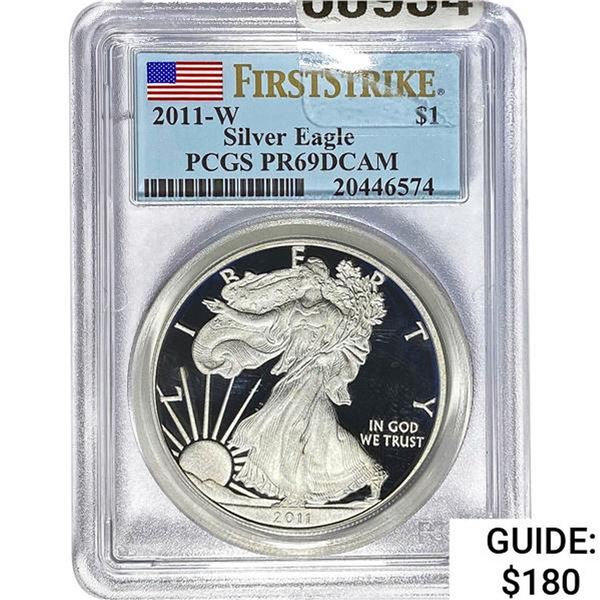 2011-W Silver Eagle PCGS PR69DCAM