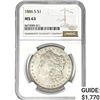 Image 1 : 1886 $1 Morgan Dollar NGC MS63 SILVER