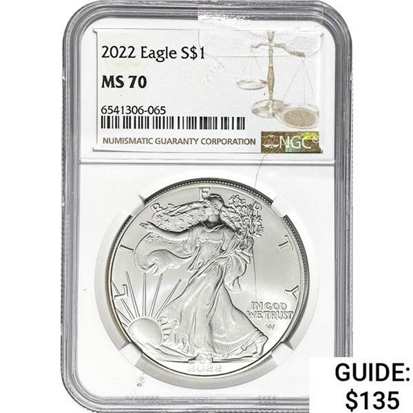 2022 Eagle $1 NGC MS70 SILVER