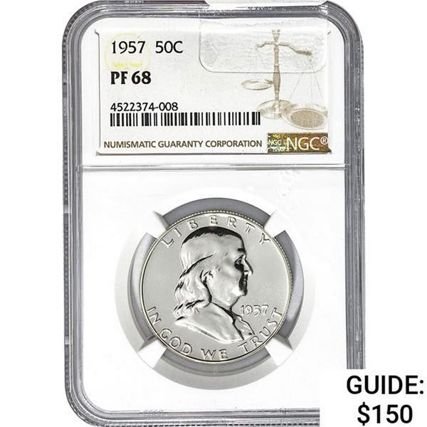 1957 50C NGC PF68 SILVER
