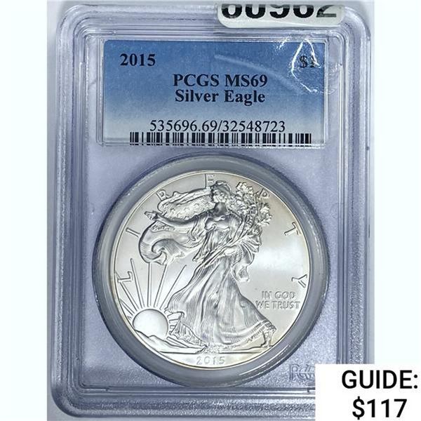 2015 Silver Eagle PCGS MS69