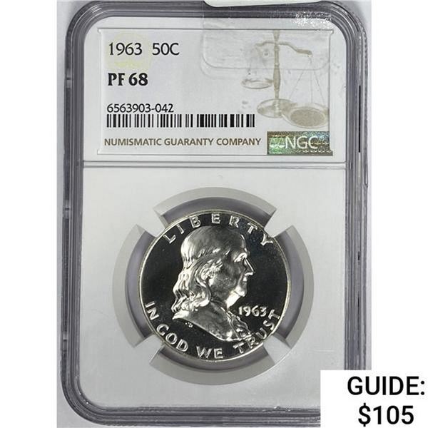 1963 50C NGC PF68