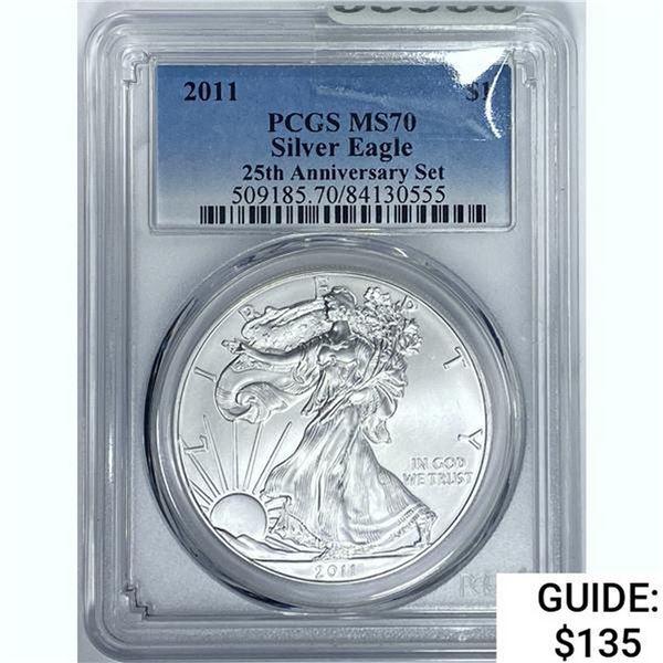 2011 Silver Eagle PCGS MS70