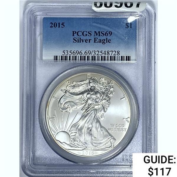 2015 Silver Eagle PCGS MS69