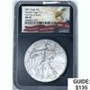 Image 1 : 2021 Silver Eagle NGC MS70