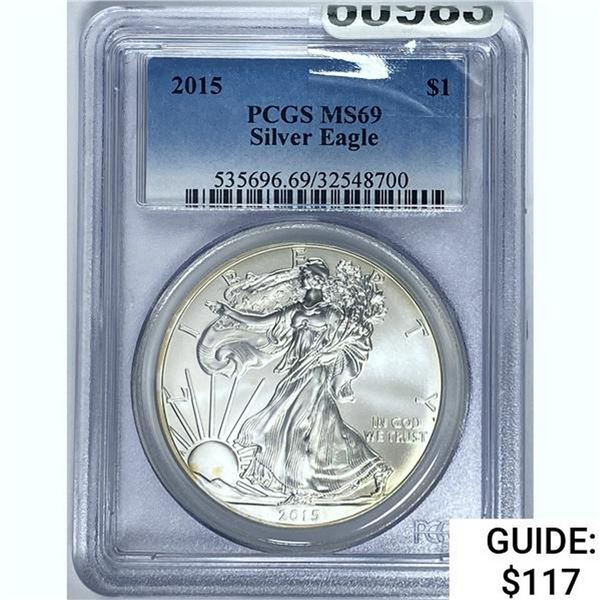 2015 Silver Eagle PCGS MS69