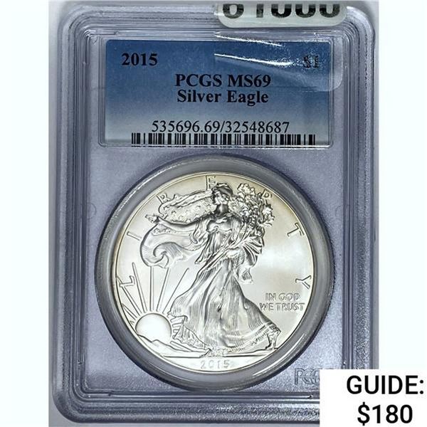 2015 Silver Eagle PCGS MS69