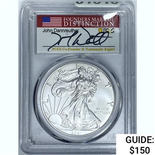2021 Silver Eagle PCGS MS70