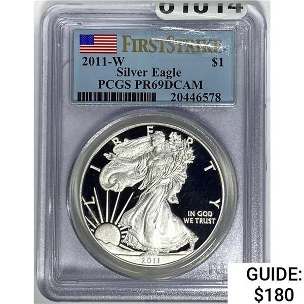 2011-W Silver Eagle PCGS PR69DCAM