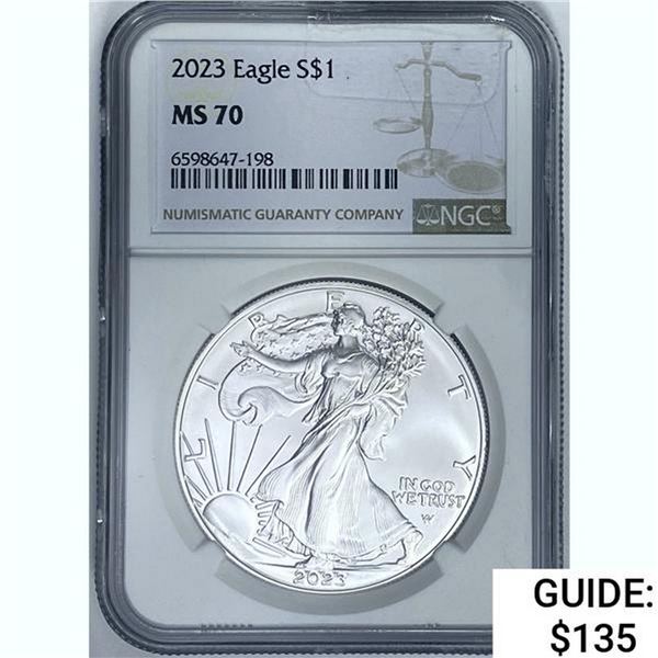 2023 Silver Eagle NGC MS70