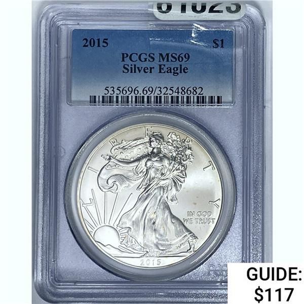 2015 Silver Eagle PCGS MS69