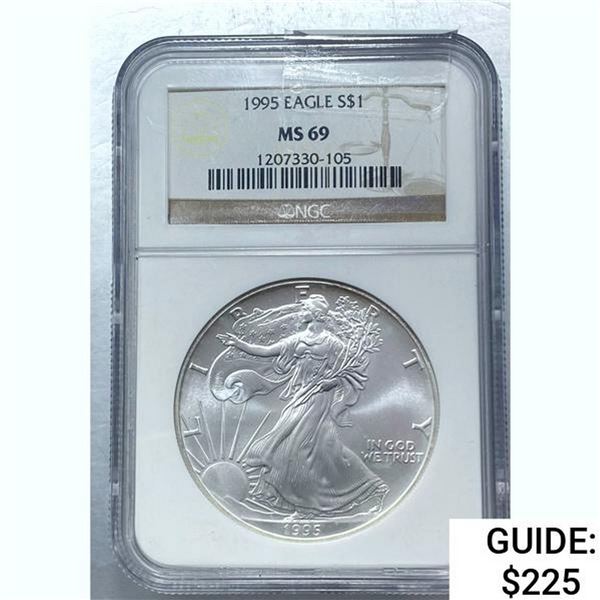 [2] 1995 Silver Eagle NGC MS69