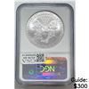 Image 6 : [3] 2008-2010 Silver Eagle NGC GEMUNC