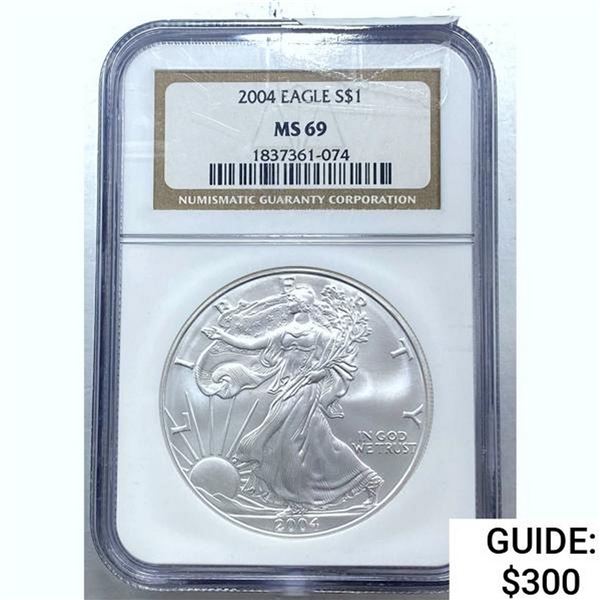 [3] 2004 Silver Eagle NGC MS69