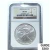 Image 1 : [3] 1998-2001 Silver Eagle NGC MS69