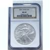 Image 5 : [3] 1998-2001 Silver Eagle NGC MS69
