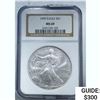 Image 1 : [3] 1999-2002 Silver Eagle NGC MS69