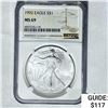 Image 1 : 1992 Silver Eagle NGC MS 69