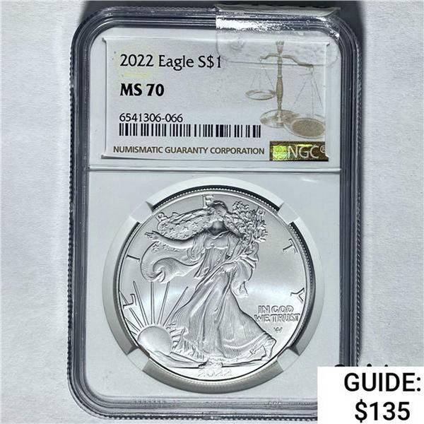 2022 Silver Eagle NGC MS 70