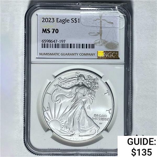 2023 Silver Eagle NGC MS 70