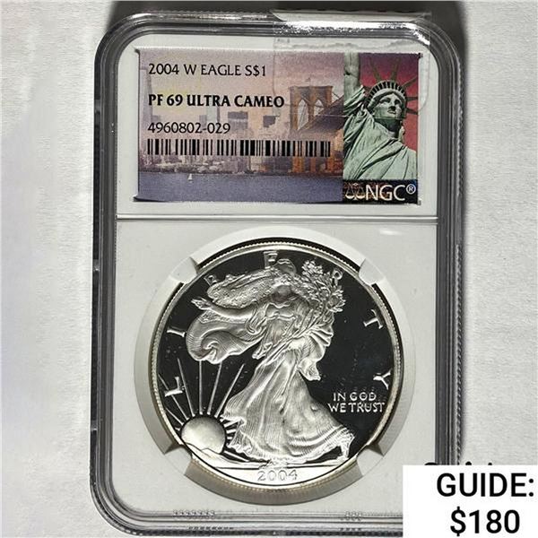 2004-W Silver Eagle NGC PF 69 Ultra Cameo