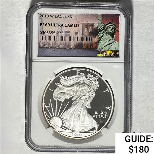 2010-W Silver Eagle NGC PF 69 ULTRA CAMEO