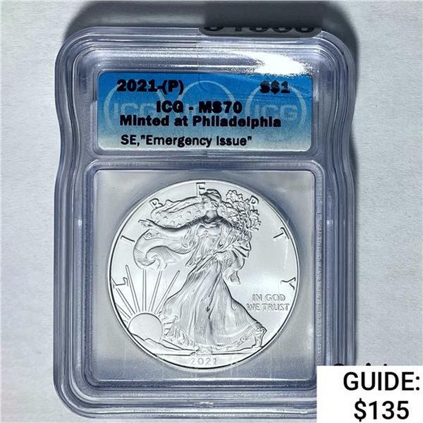 2021-(P) Silver Eagle ICG MS70