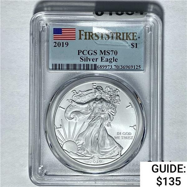 2019 Silver Eagle PCGS MS70