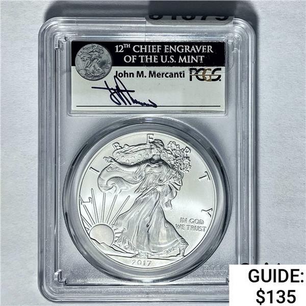 2017 Silver Eagle PCGS MS70