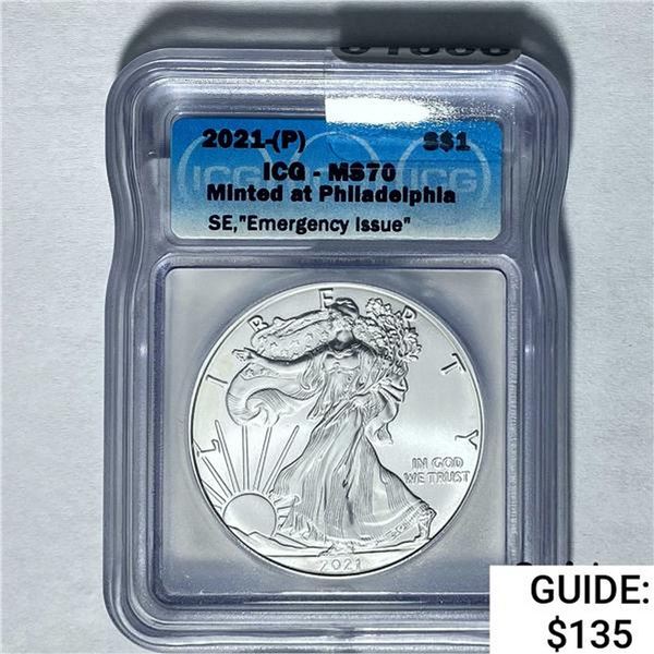 2021-(P) Silver Eagle ICG MS70