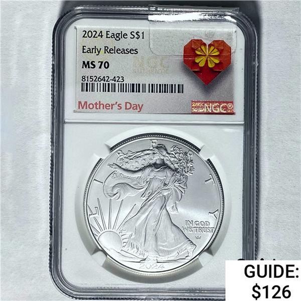 2024 Silver Eagle NGC MS 70